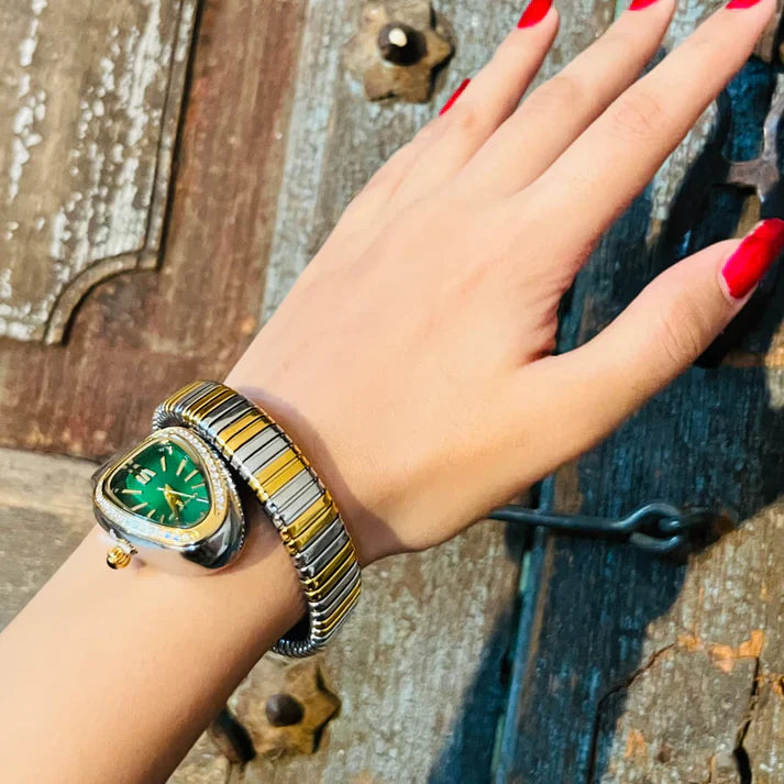 Luxurious Serpent Stainless  Snake Head Watch