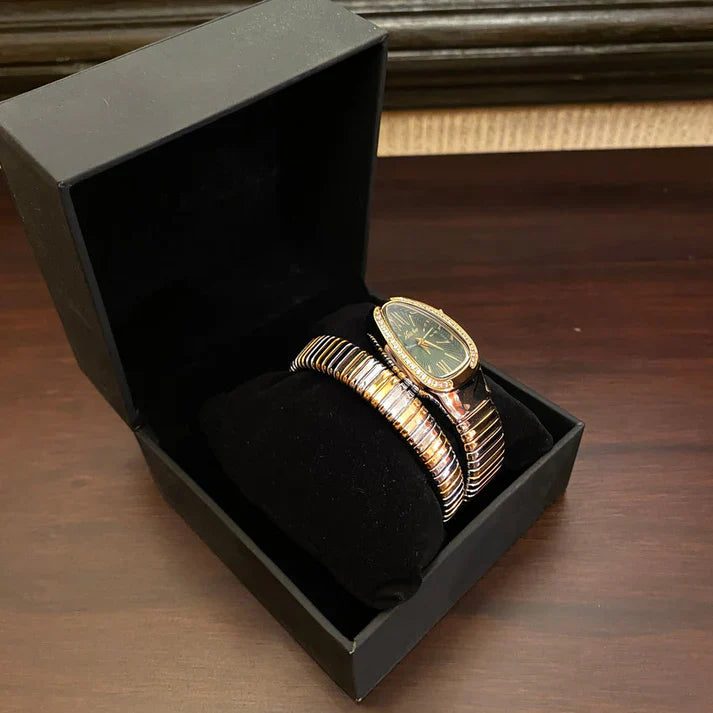 Luxurious Serpent Stainless  Snake Head Watch