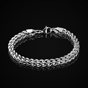 Silver Rope Chain Braclet