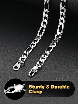 Bold Silver Chain  For Boys & Girls