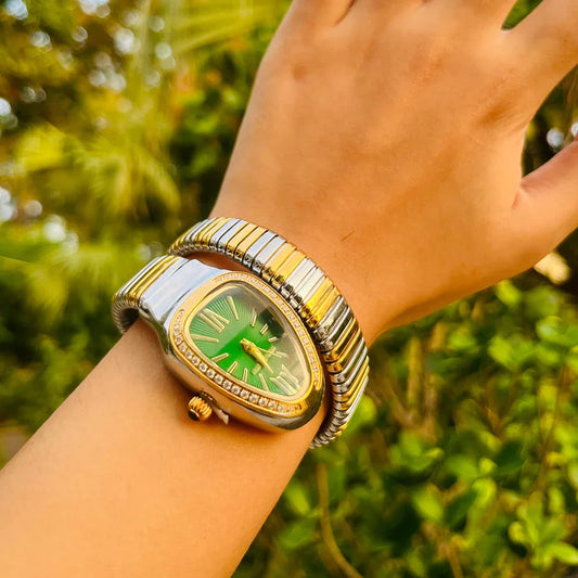 Luxurious Serpent Stainless  Snake Head Watch