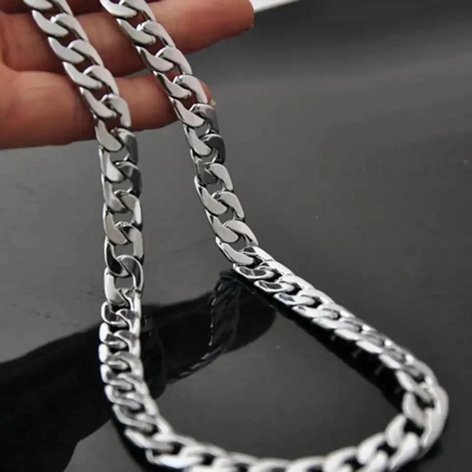 Bold Silver Chain  For Boys & Girls