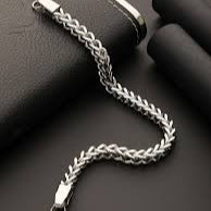 Silver Rope Chain Braclet